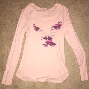 American Eagle light pink long sleeve